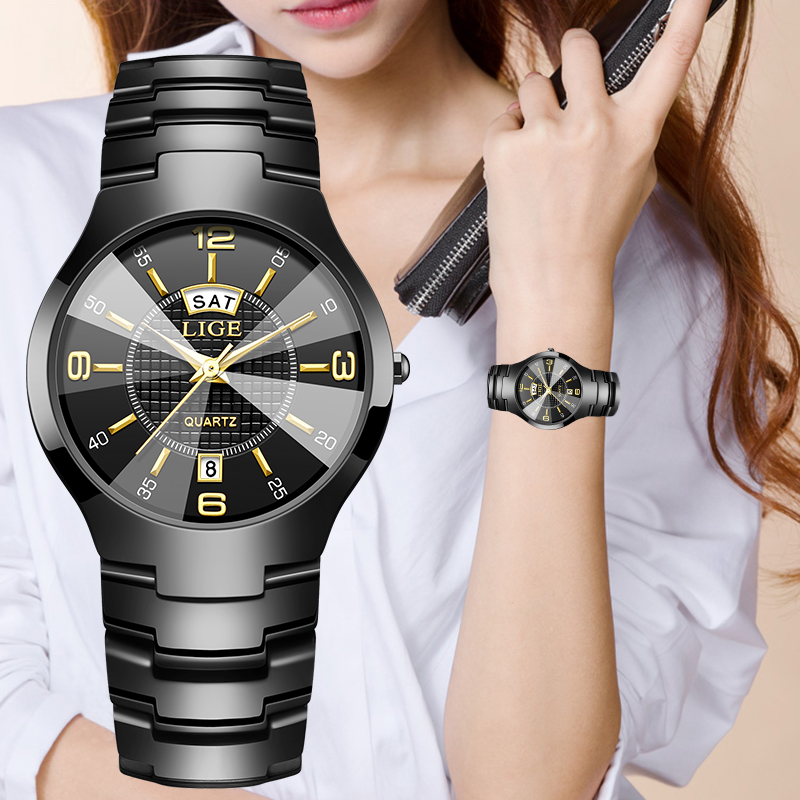 Luxury Watch Women - LIGE модные элегантные женские наручные часы