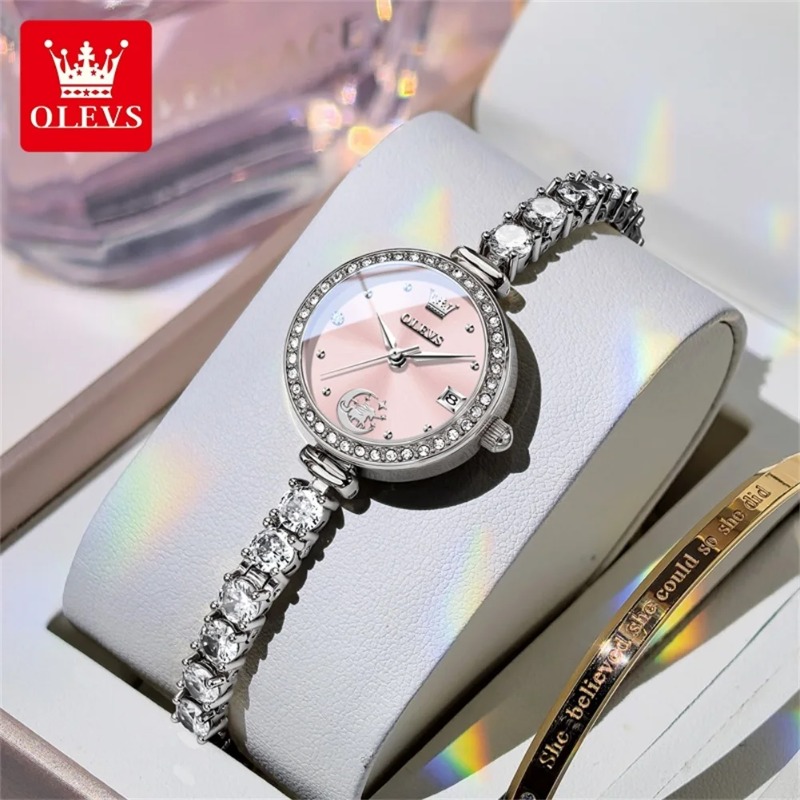 Luxury Watch E Jewellery - Женские часы OLEVS, ювелирный браслет, кварцевые