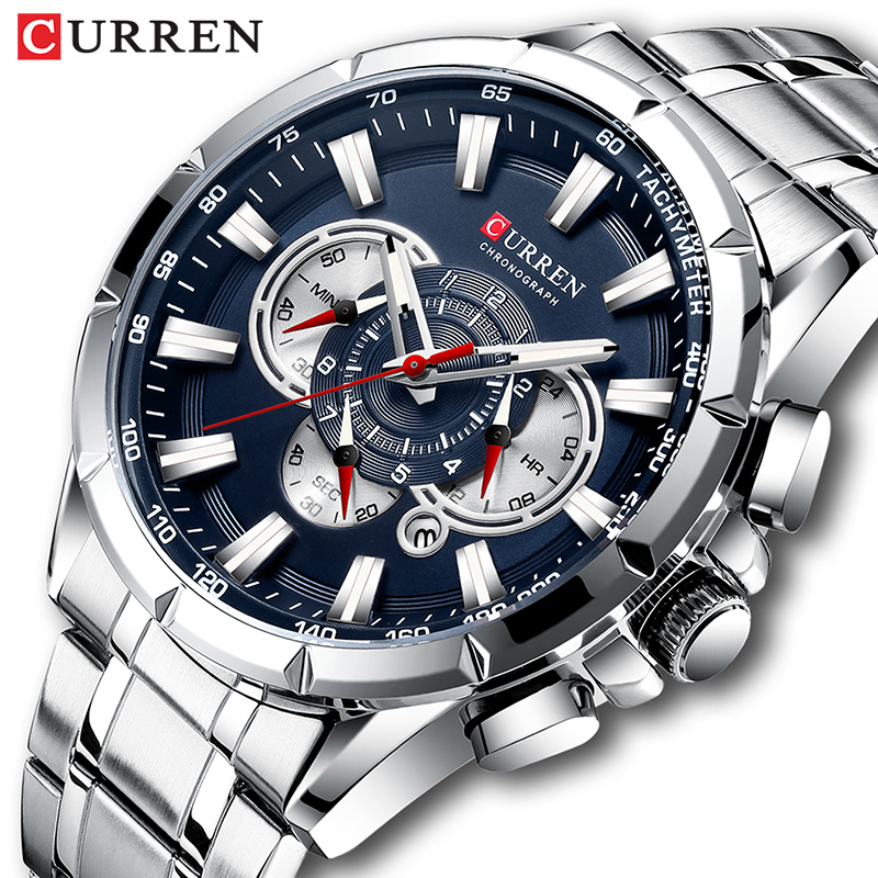 Zen Luxury Watch - CURREN наручные часы мужские водонепроницаемые Хронограф