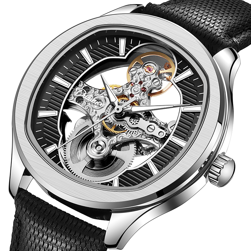 Luxury Watch Hublot - Часы Lnverted Tourbillon Design с кожаным