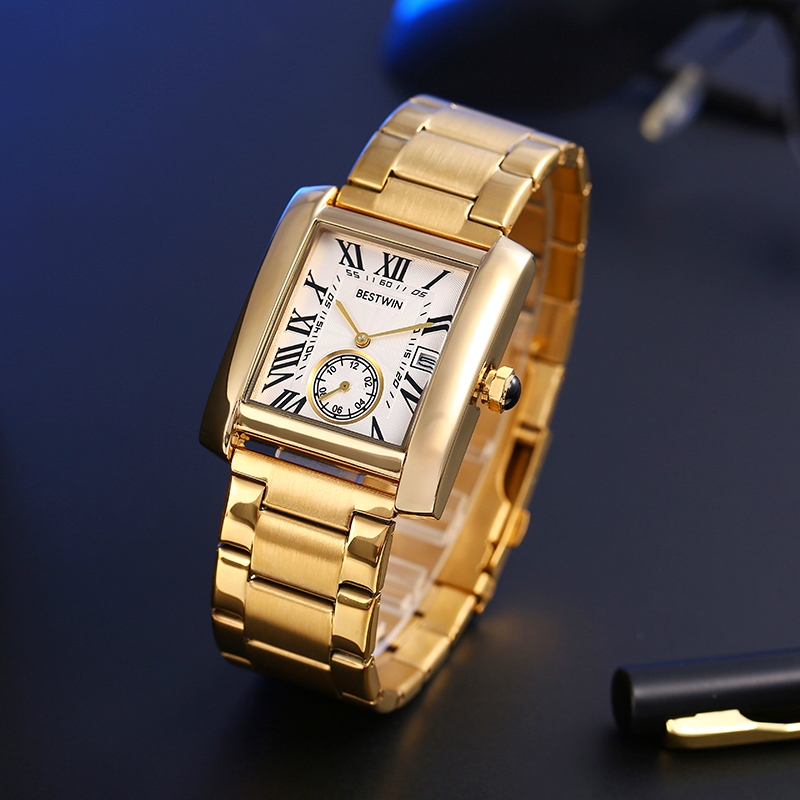 Luxury Watch White - Роскошные мужские часы, мужские золотые, белые,