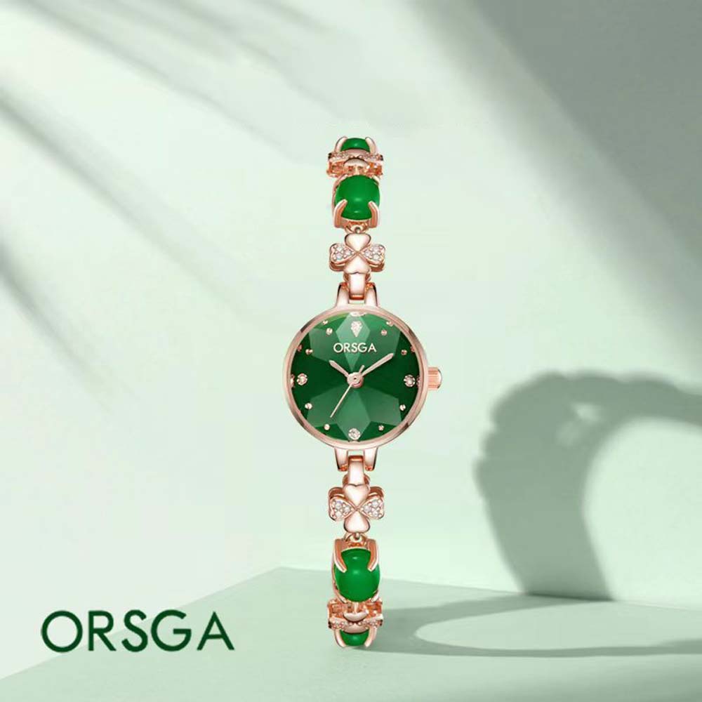 Luxury Watch Grade - ORSGA женские маленькие зеленые кварцевые часы