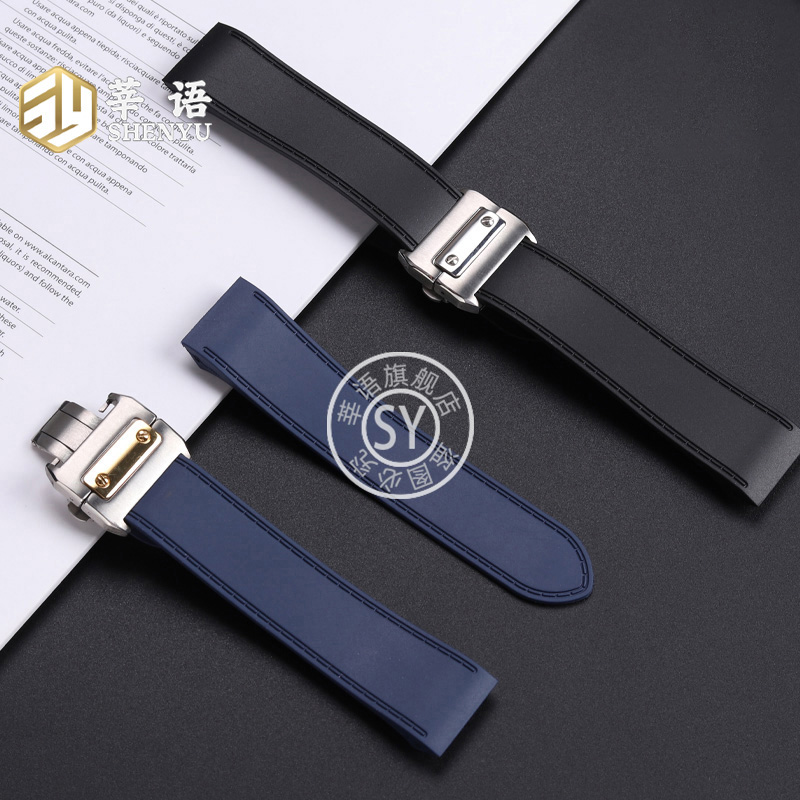 Резиновый ремешок Shenyu для ч – обзор и цена Cartier Watch Santos