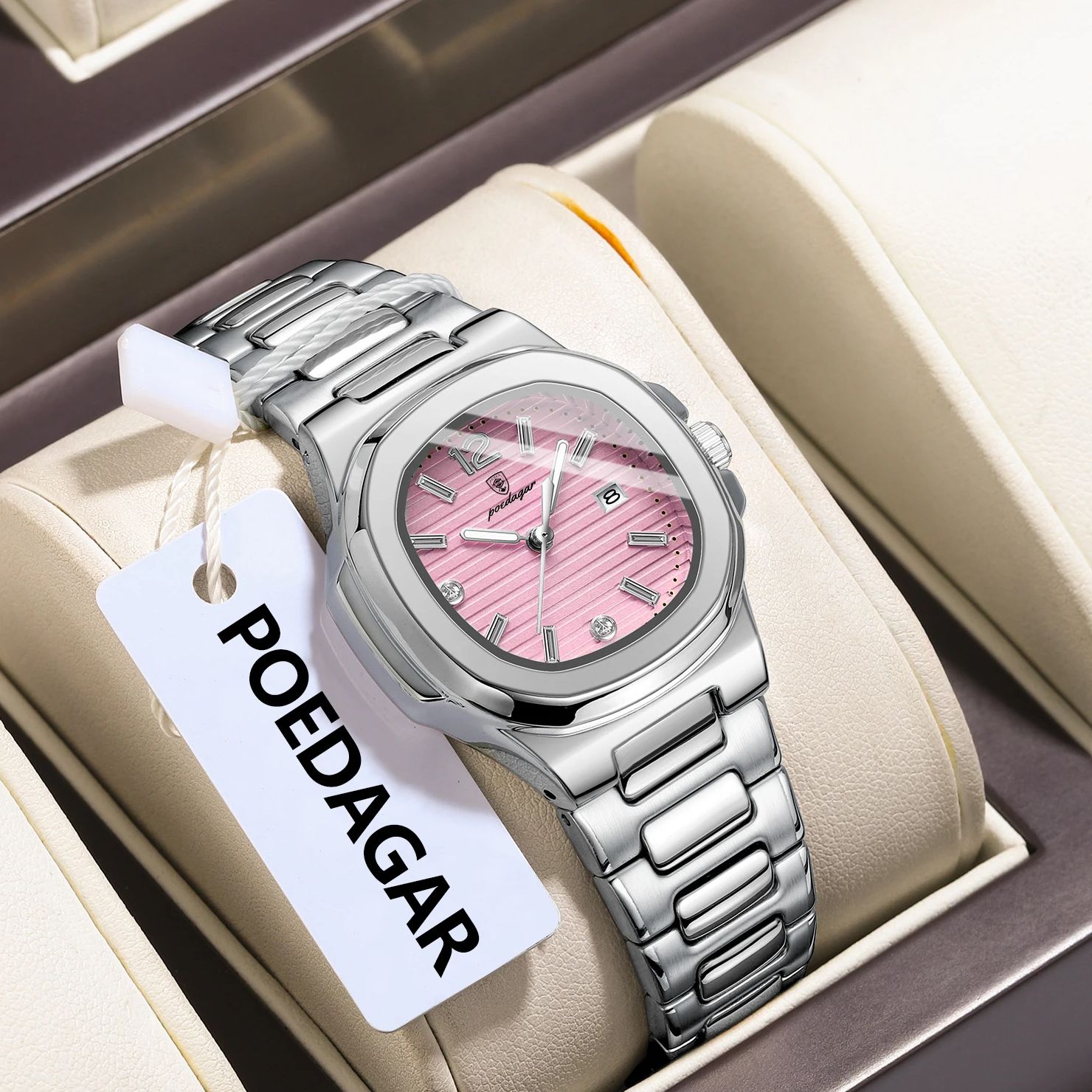 POEDAGAR квадратные модные жен – обзор и цена Luxury Watch Women