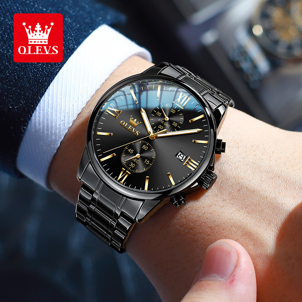 OLEVS 2886 Классические черные – обзор и цена Zen Luxury Watch