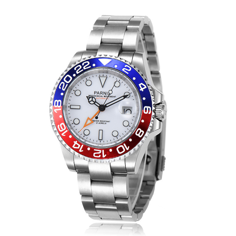 Новинка 2023 года, Parnis, 40  – обзор и цена Luxury Watch White