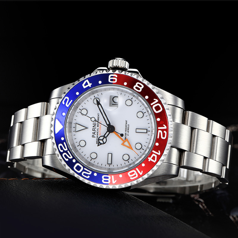 Новинка 2023 года, Parnis, 40  – обзор и цена Luxury Watch White
