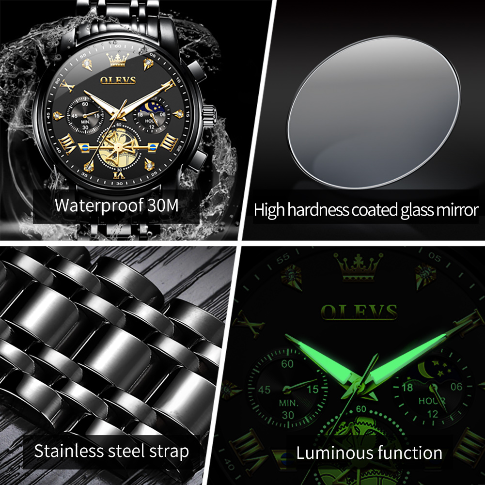 Новые роскошные часы OLEVS с х – обзор и цена Luxury Watch Low Price