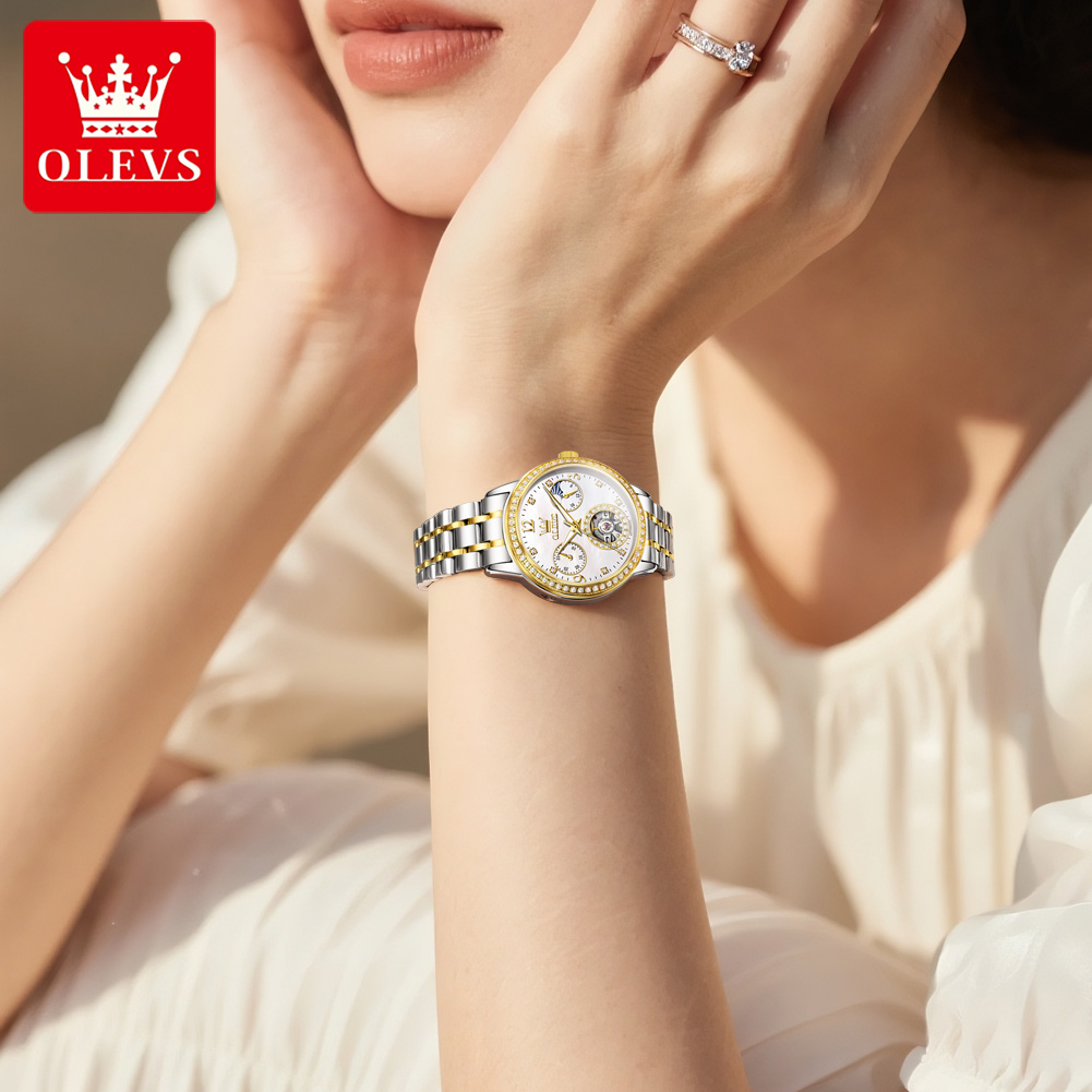 Женские автоматические часы OL – обзор и цена Luxury Watch White
