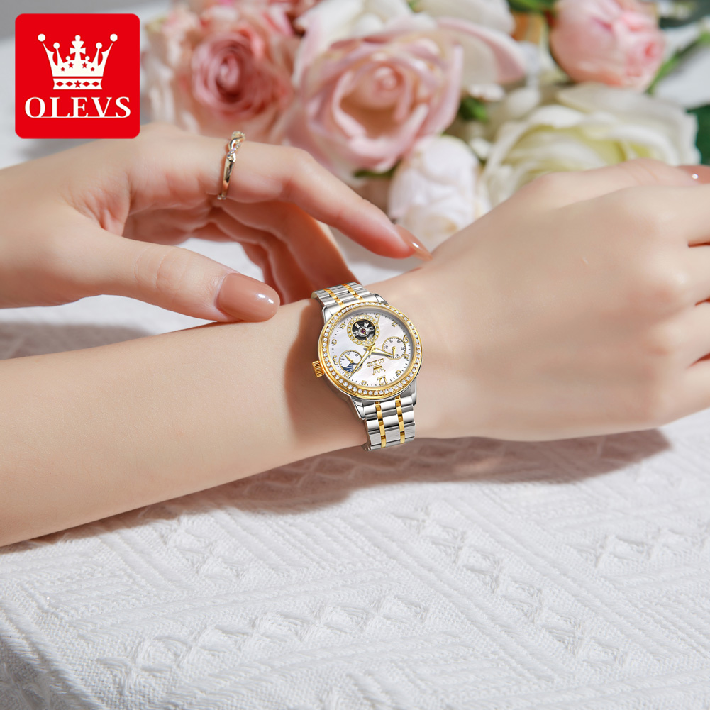 Женские автоматические часы OL – обзор и цена Luxury Watch White