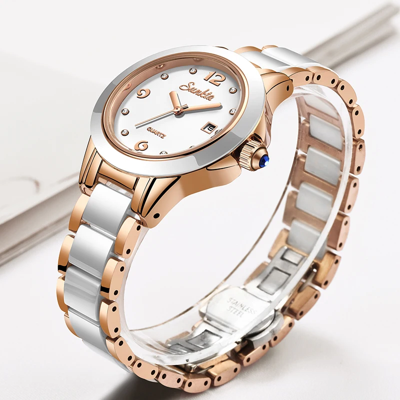 Sunkta модные повседневные ква – обзор и цена Luxury Watch Women