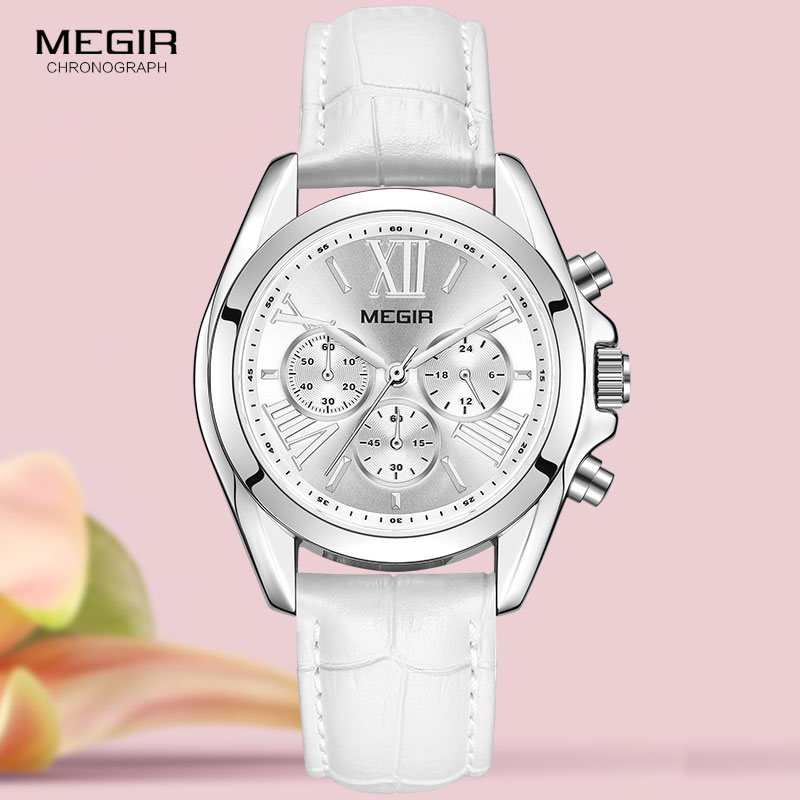 Часы женские кварцевые с хроно – обзор и цена Luxury Watch White
