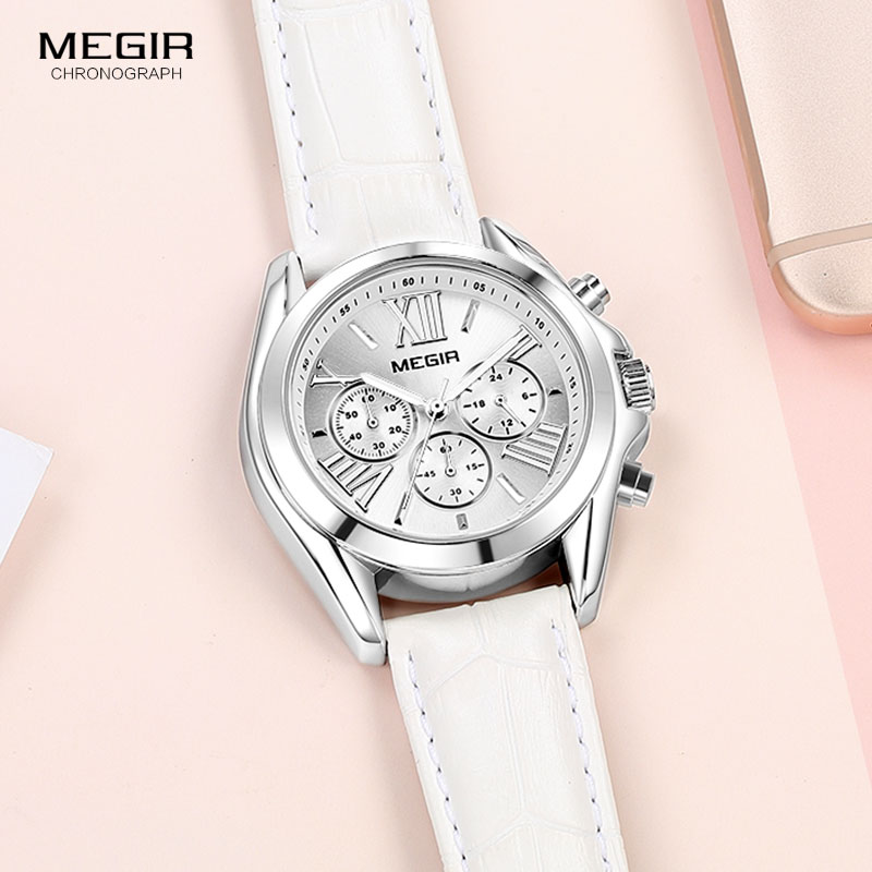 Часы женские кварцевые с хроно – обзор и цена Luxury Watch White
