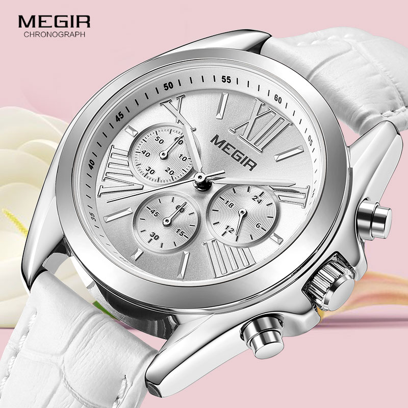 Часы женские кварцевые с хроно – обзор и цена Luxury Watch White