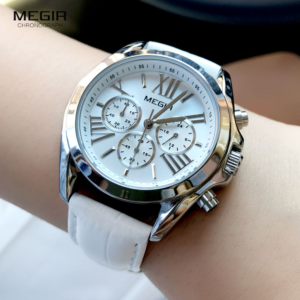 Часы женские кварцевые с хроно – обзор и цена Luxury Watch White