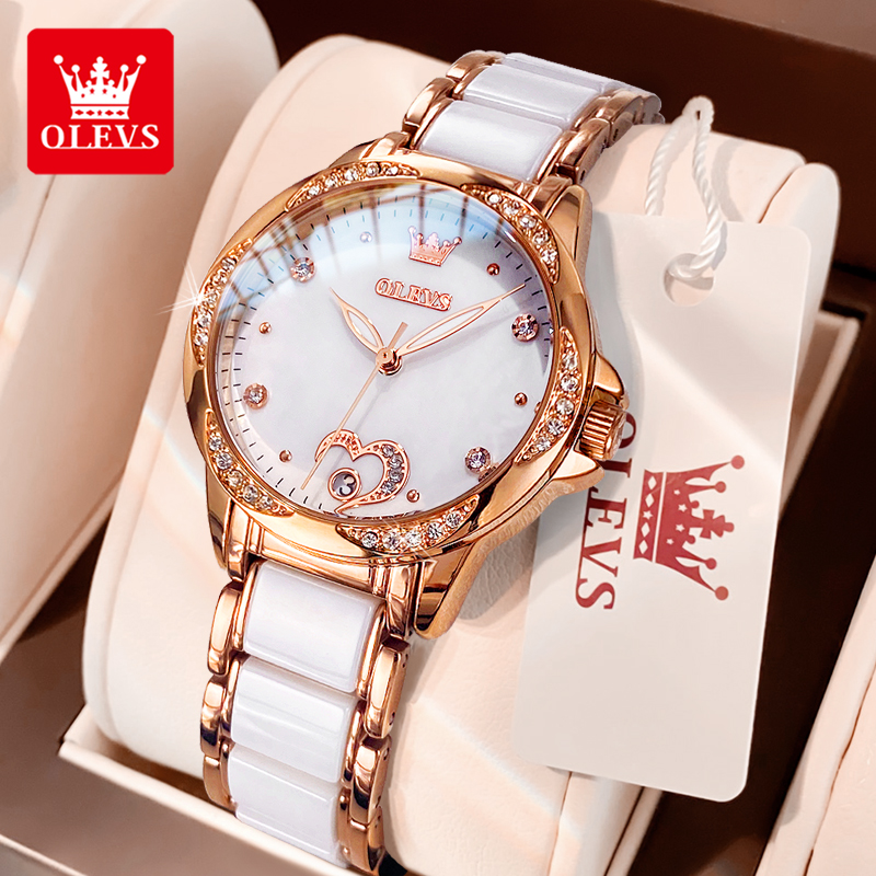 OLEVS 6631, автоматические мех – обзор и цена Open Heart Watch