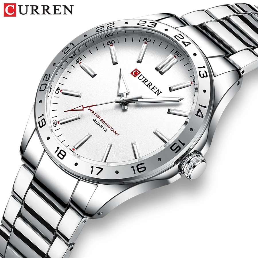 Мужские кварцевые наручные час – обзор и цена Luxury Watch White
