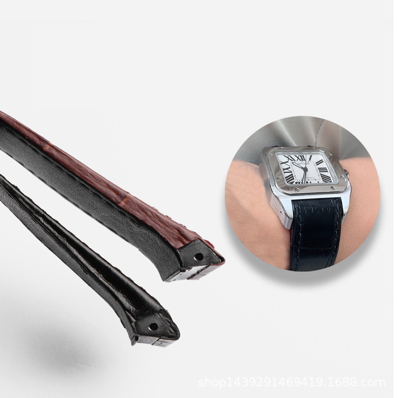 Ремешок из натуральной кожи вы – обзор и цена Cartier Watch Santos