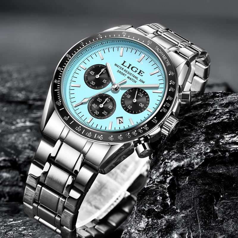 Мужские часы LIGE, топ-бренд,  – обзор и цена Luxury Watch Low Price