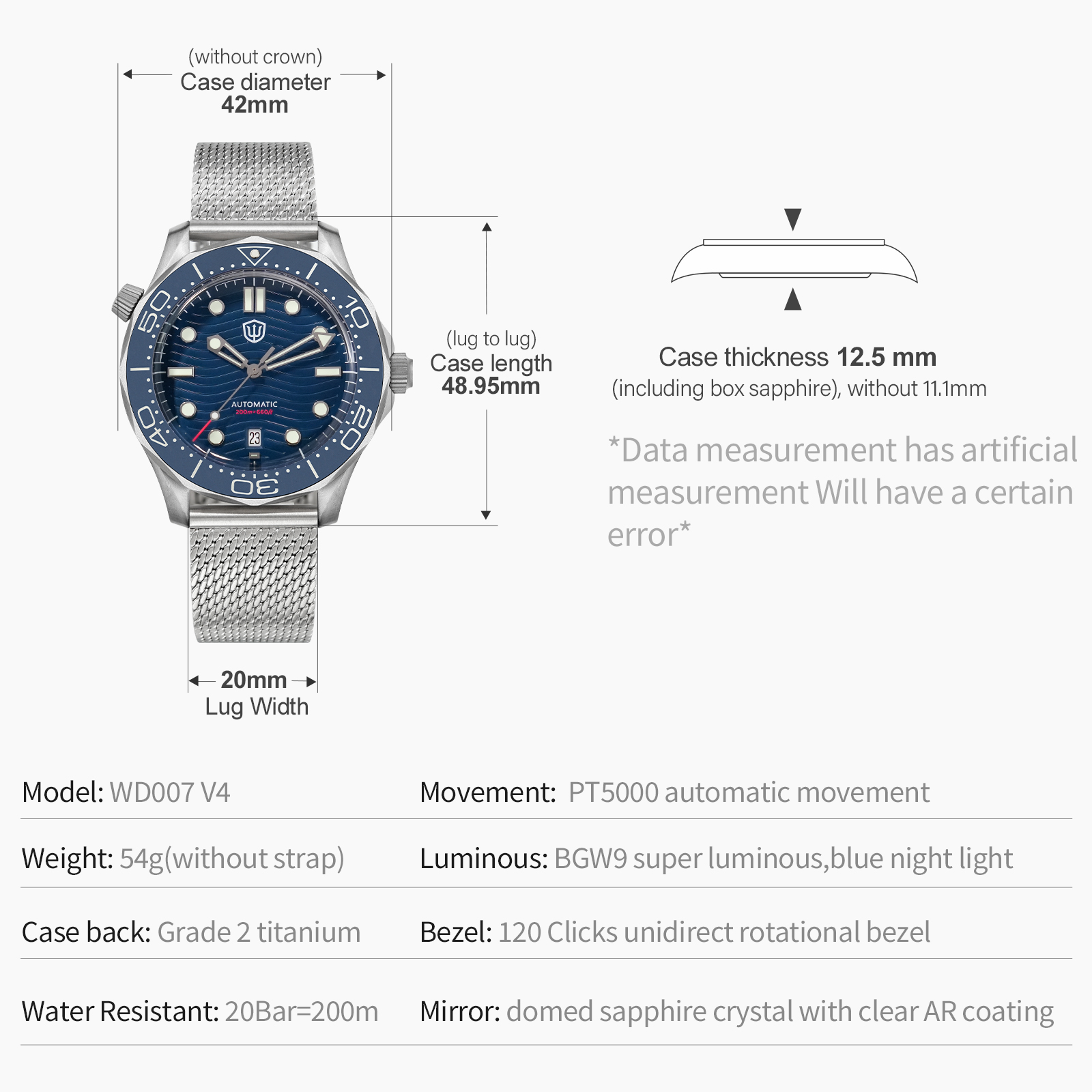 Механические часы Watchdives W – обзор и цена Luxury Watch Grade