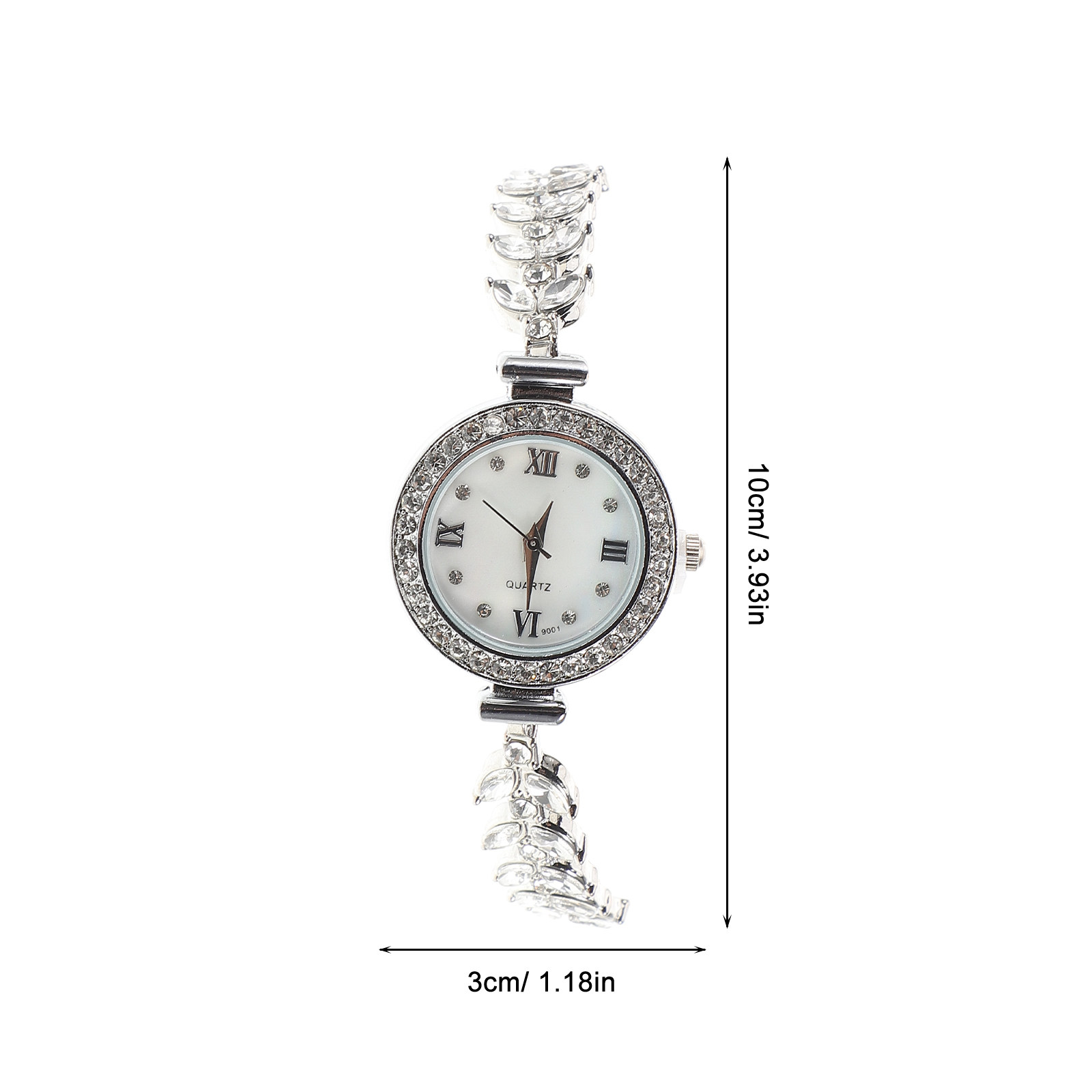 Женские кварцевые часы с крист – обзор и цена Luxury Watch White
